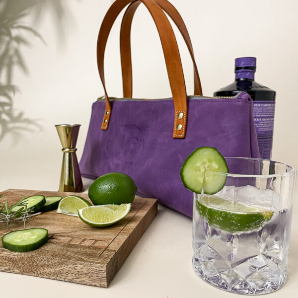 Monique Insulated Wine Bag - Purple Denver - Image 10
