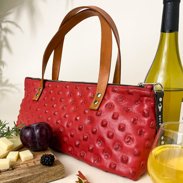 Monique Red Gladiator Wine Bag