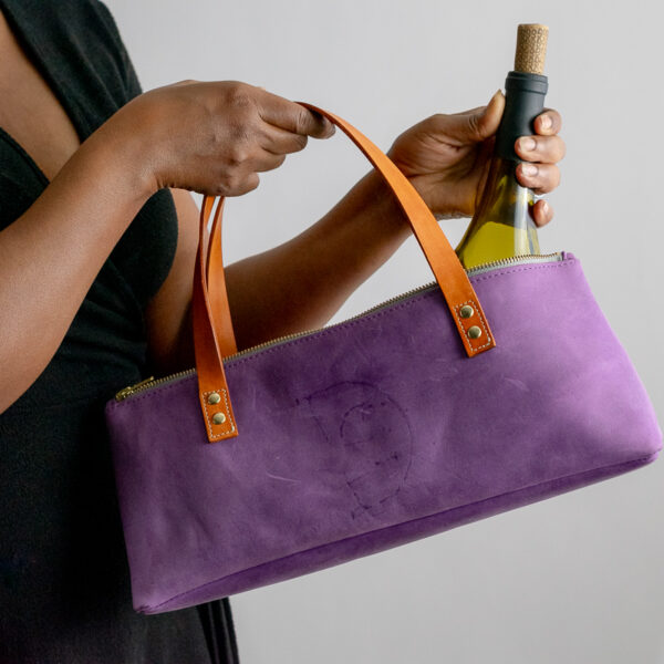 Monique Insulated Wine Bag - Purple Denver - Image 9