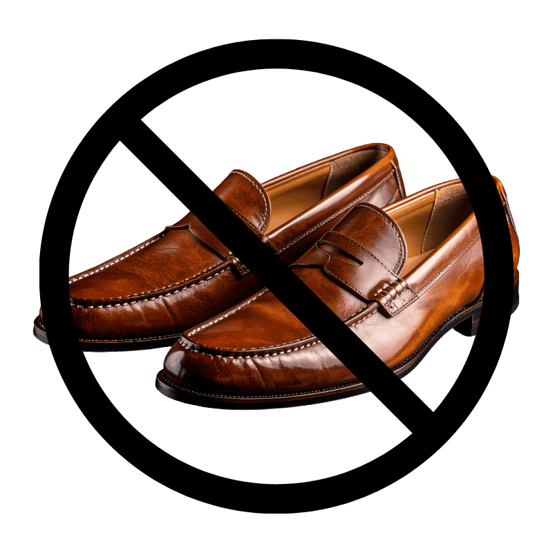 Leather shoes