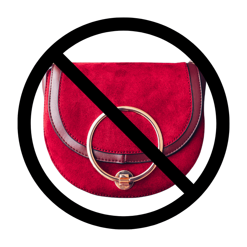 suede purse